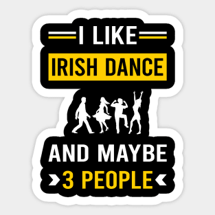 3 People Irish Dance Dancing Dancer Sticker